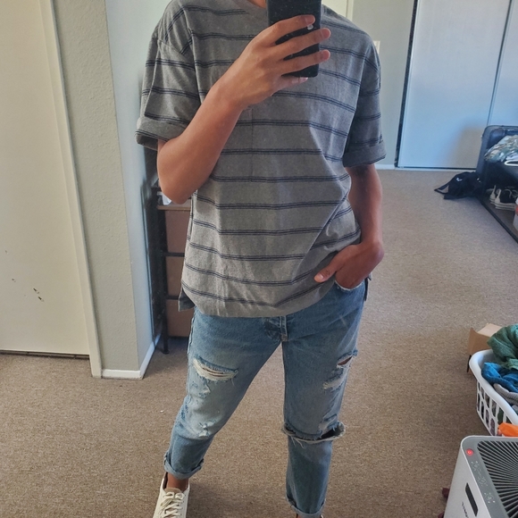 Uniqlo U Striped T-Shirt (S) - Picture 4 of 5